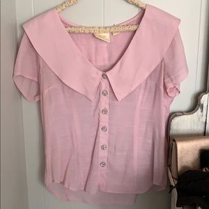Anthropologie Mauve blouse